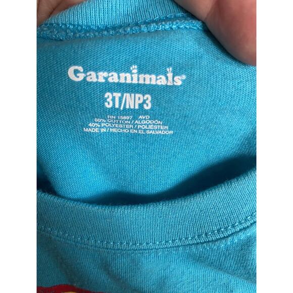 Garanimals Boys‎ Tee Sz 3T Turquoise World's Coolest Brother Short Sleeve - Picture 7 of 8